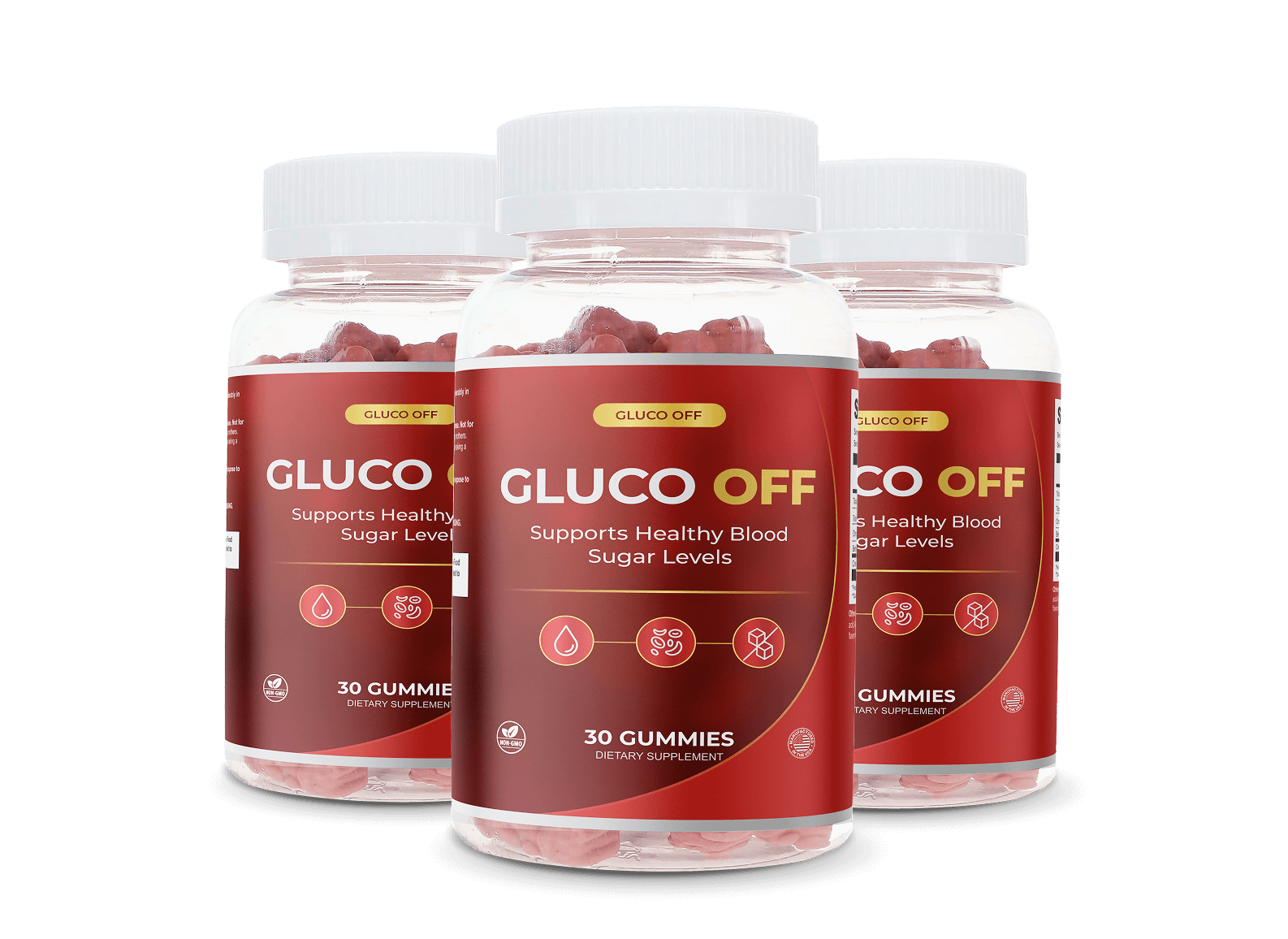 3 Bottles Package of GlucoOff
